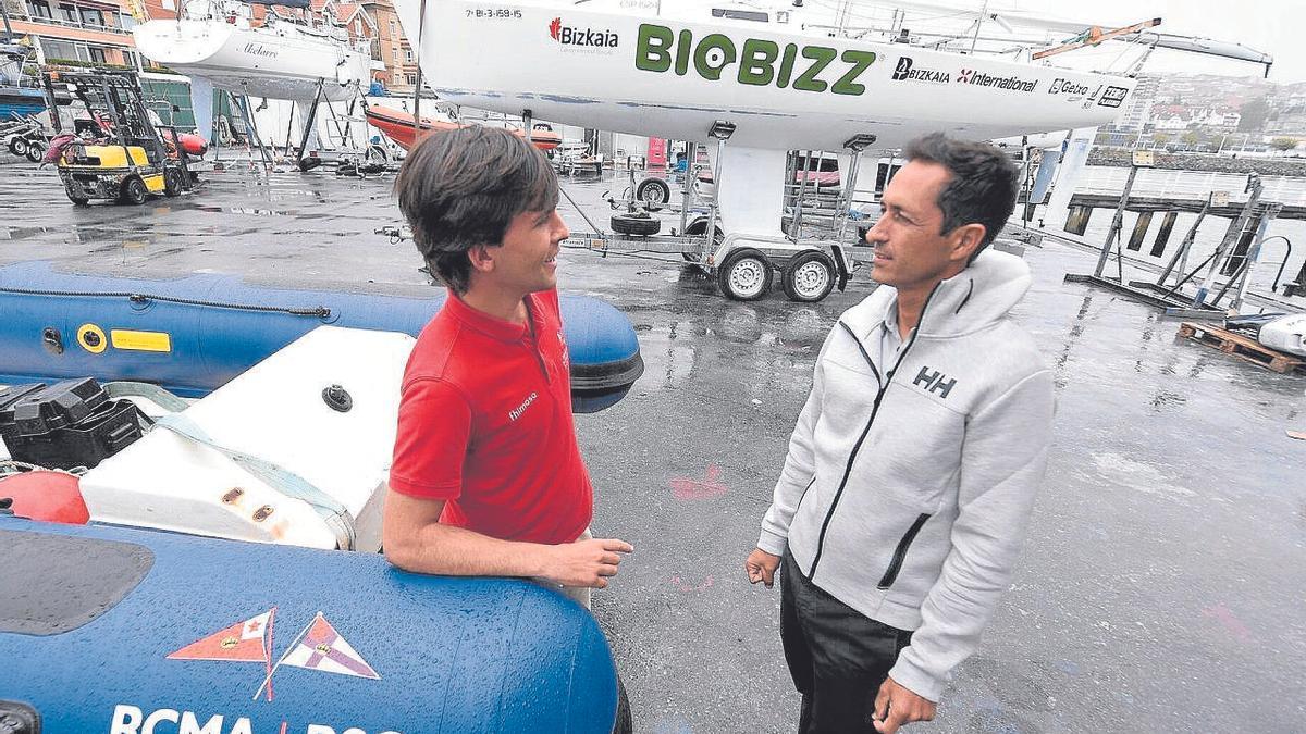 Perico Basterra, del ‘Fhimasa’ campeón juvenil, y José Azqueta, patrón de un ‘Biobizz’ subcampeón absoluto.