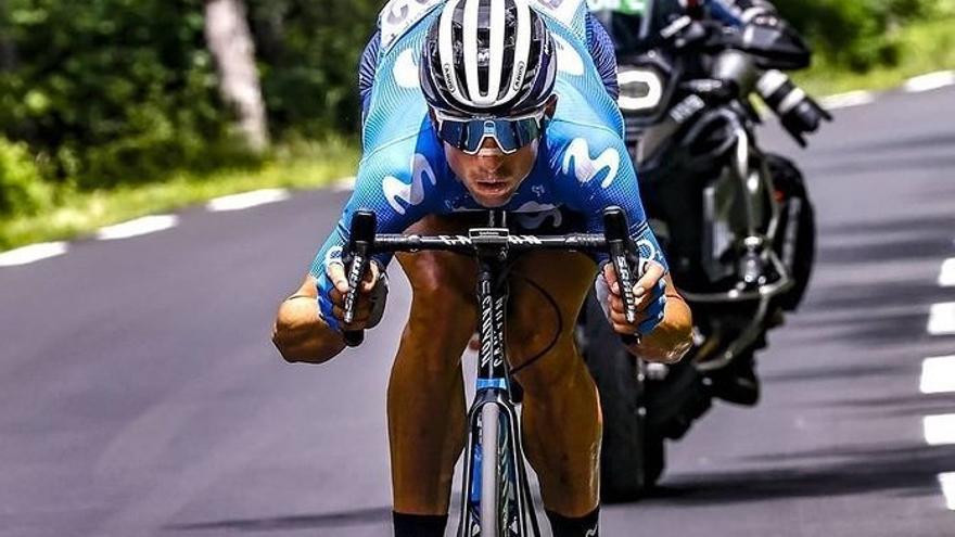 El ciclista navarro del Movistar Team Imanol Erviti