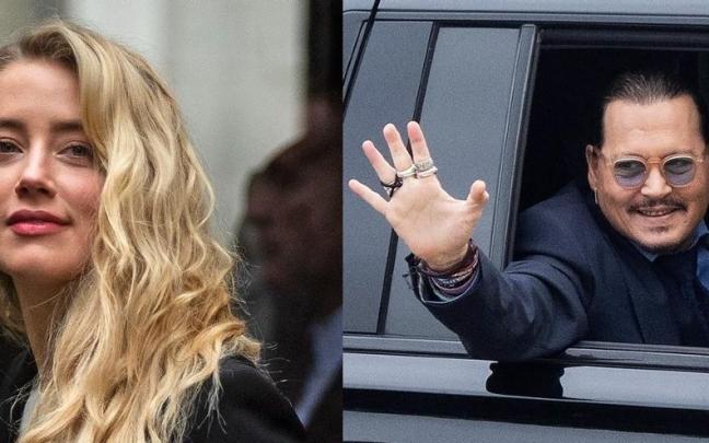 Los actores Amber Heard (izq.) y Johnny Depp (der.). Los actores Amber Heard (izq.) y Johnny Depp (der.).