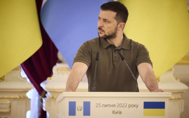 El presidente de Ucrania Volodimir Zelenski. El presidente de Ucrania Volodimir Zelenski.
