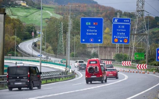 A-15 a la altura de Andoain