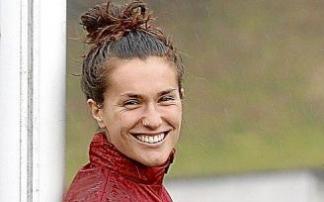 Así de sonriente posó para la cámara de NOTICIAS DE GIPUZKOA Nerea Gantxegi en Unbe.