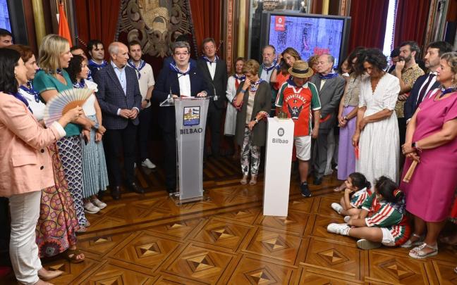 El Ayuntamiento de Bilbao ha celebrado su tradicional recepción de Aste Nagusia este jueves El Ayuntamiento de Bilbao ha celebrado su tradicional recepción de Aste Nagusia este jueves
