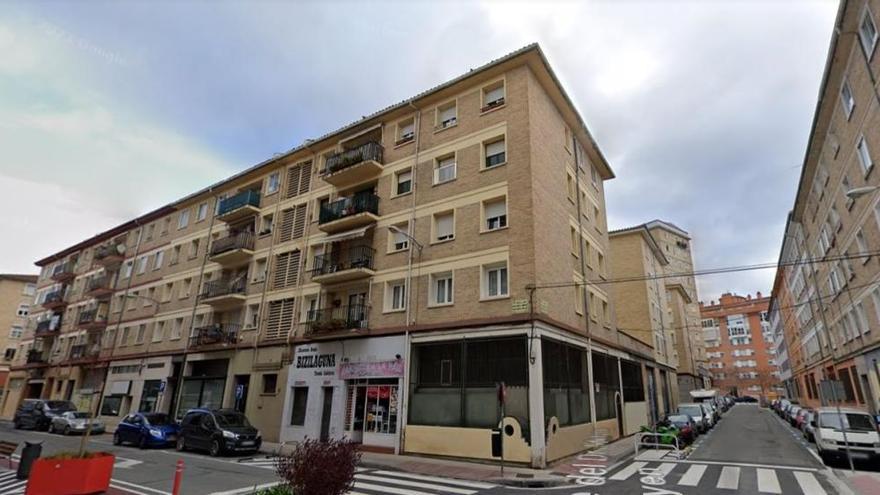 Aspecto actual que presentan las viviendas de San Jorge incluidas en el plan de rehabilitación.