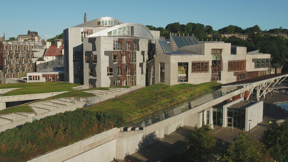 Exterior del Parlamento escocés