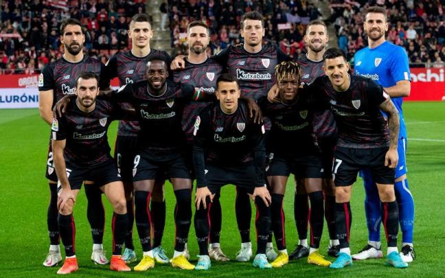 El once inicial del Athletic ante el Girona El once inicial del Athletic ante el Girona