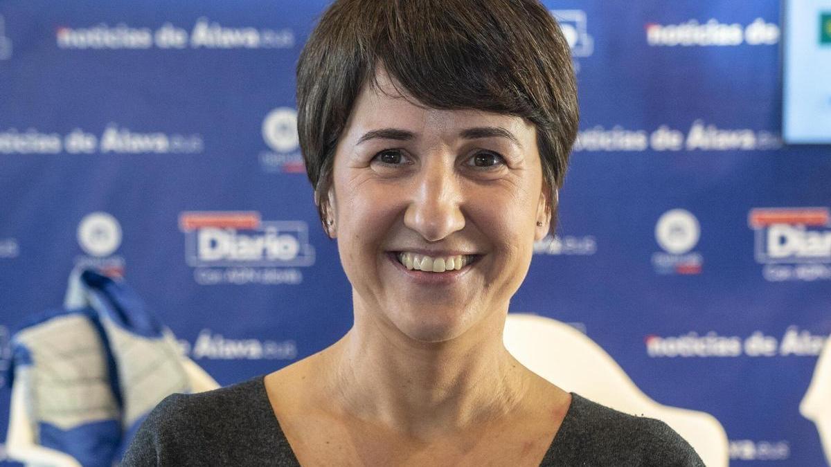 Olatz Unamunzaga, en el encuentro AgroAraba.