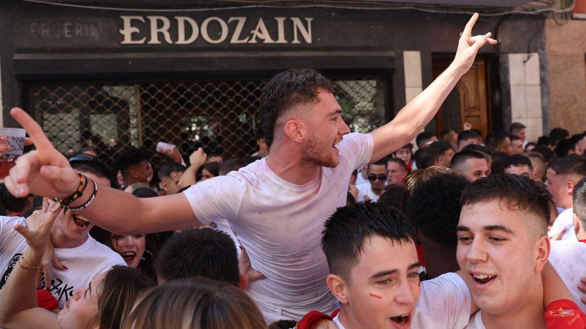 Chupinazo de las fiestas de Sang&uuml;esa