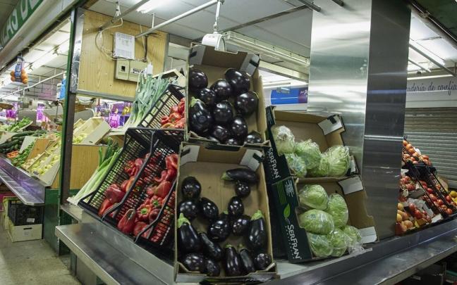 Fruta en un mercado. Fruta en un mercado.