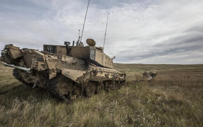 Imagen de archivo de un tanque Challenger 2.