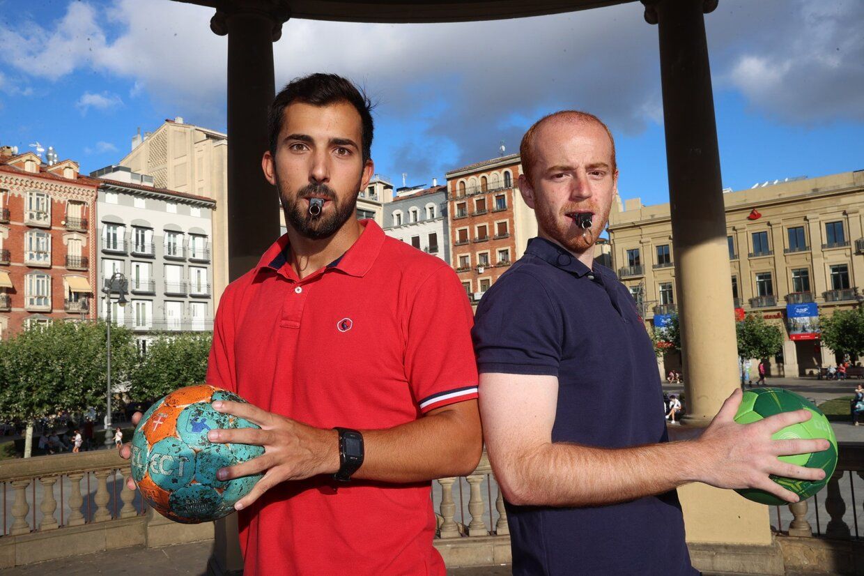 Raúl Oyarzun (i) y Aritz Zaragüeta