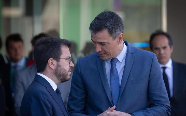 Pedro Sánchez y Pare Aragonès en una imagen de archivo.
