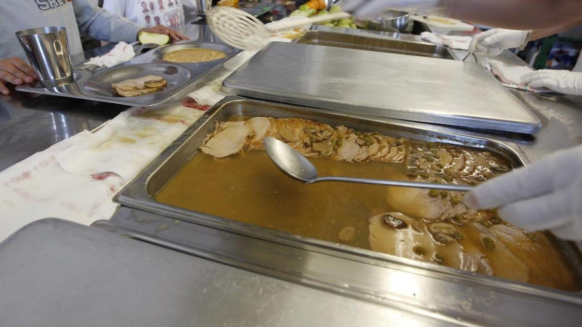 Un comedor escolar de un centro público vizcaino.