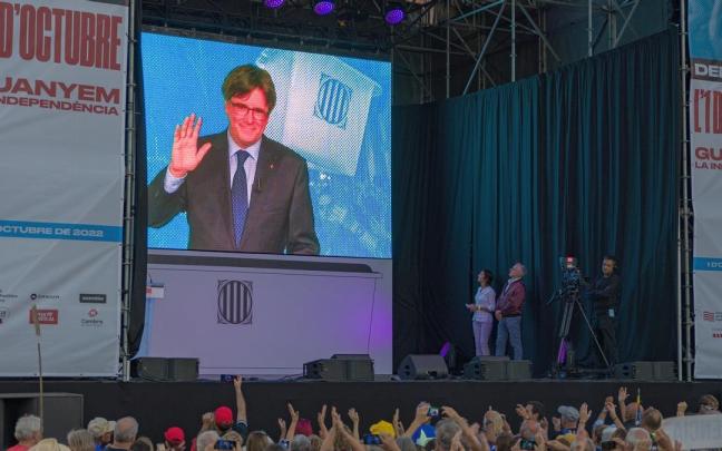 El expresident interviene en el quinto aniversario del 1-O.