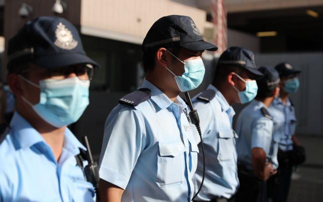 Imagen de archivo de policías en China. Imagen de archivo de policías en China.