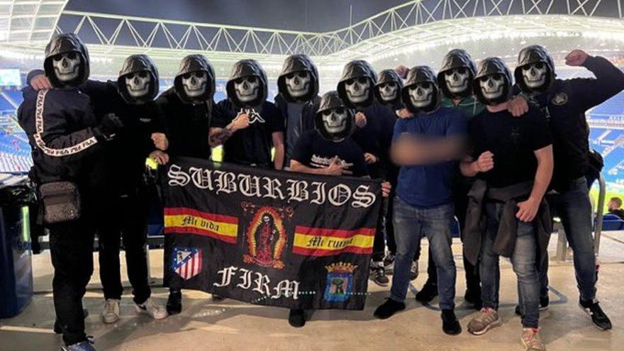 Ultras del Atlético de Madrid en Anoeta