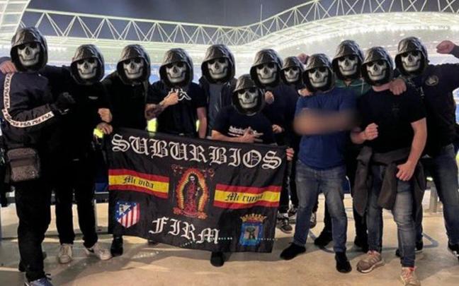 Ultras del Atl&eacute;tico de Madrid en Anoeta