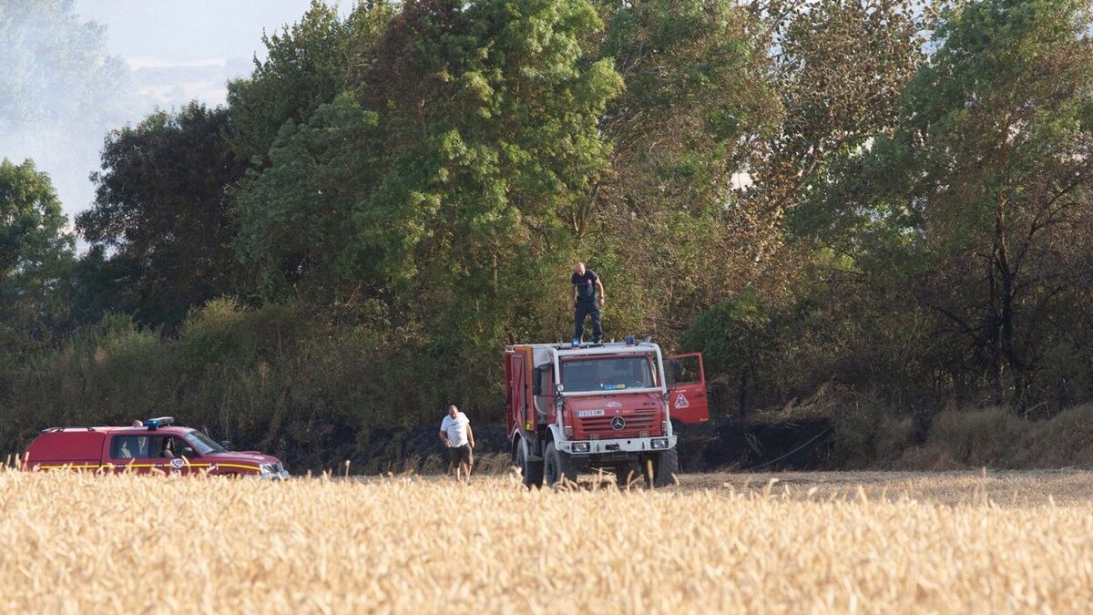 Una dotación de Bomberos atiende el último incendio en las inmediaciones de Mendoza.