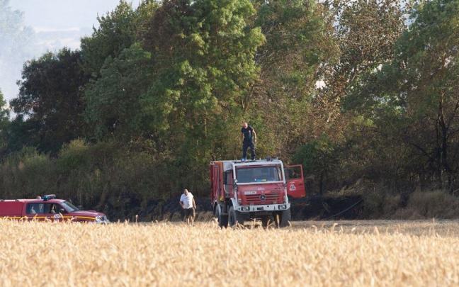 Una dotación de Bomberos atiende el último incendio en las inmediaciones de Mendoza. Una dotación de Bomberos atiende el último incendio en las inmediaciones de Mendoza.