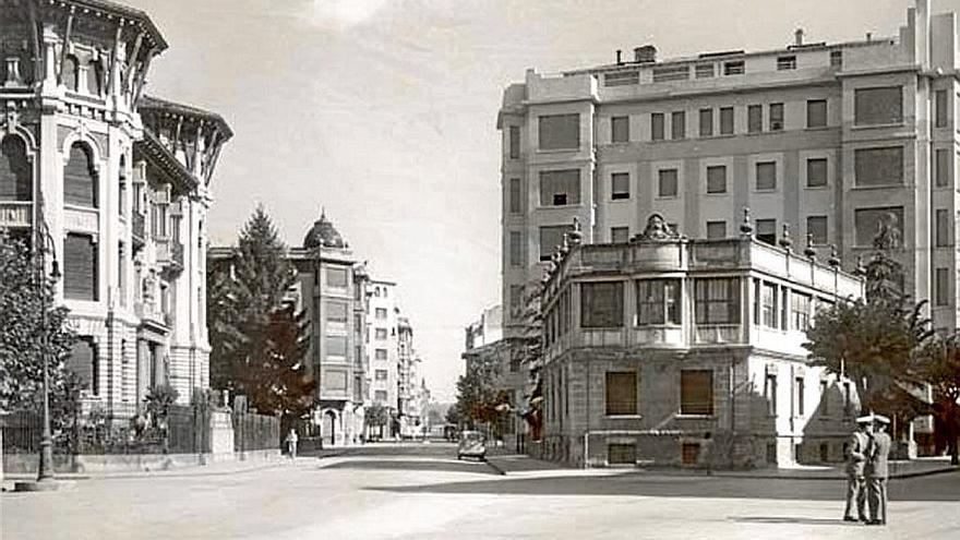 El chalet de Echarte en el cruce de Bergamín y San Ignacio, 1950 | FOTO: LUIS GARCÍA GARRABELLA.