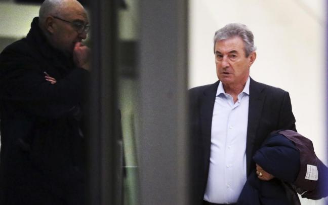 El que fuera responsable del departamento de accidentes de Renfe, Manuel Conde, a su llegada al juicio