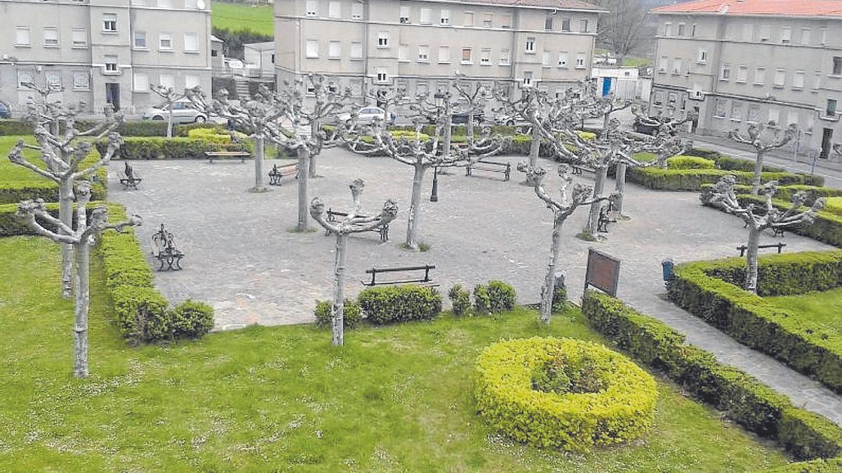 Plaza de Goikolarra, en Amurrio.