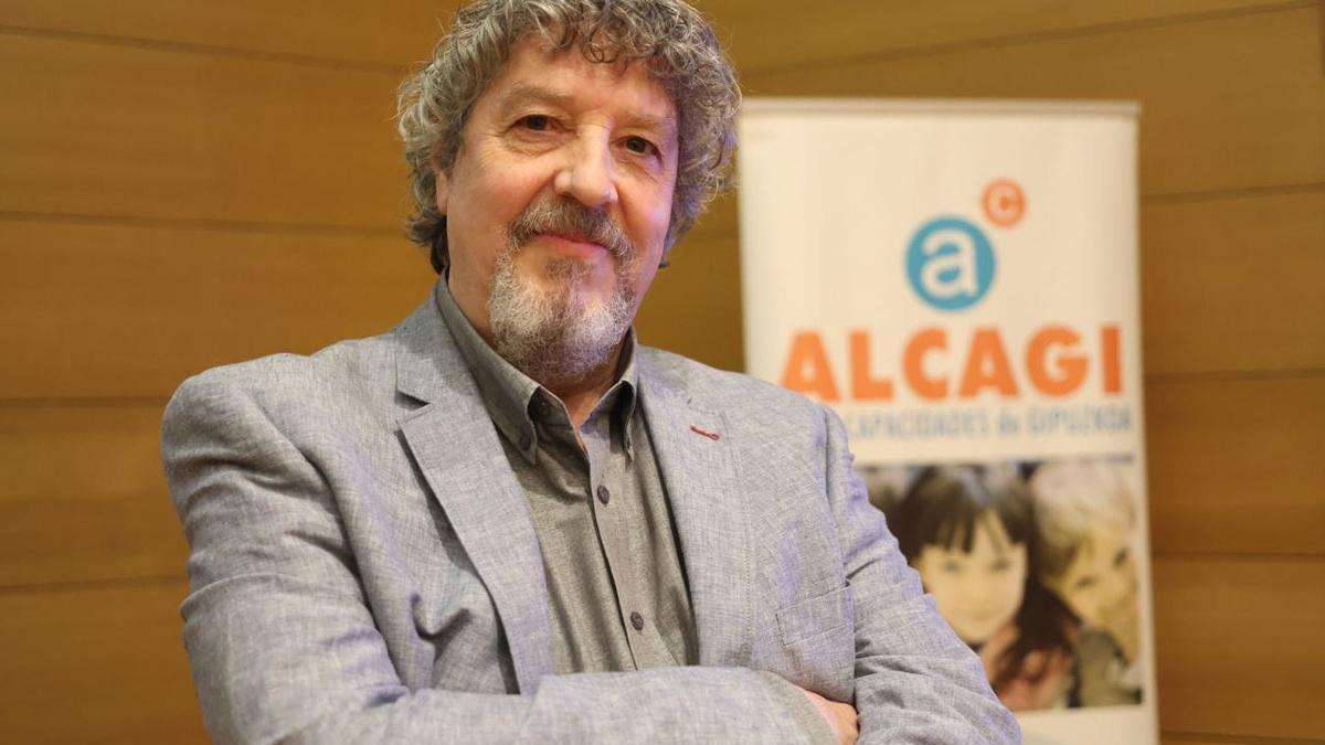 Leopold Carreras, tras la charla que ofreció en la UPV/EHU, organizada por Alcagi.