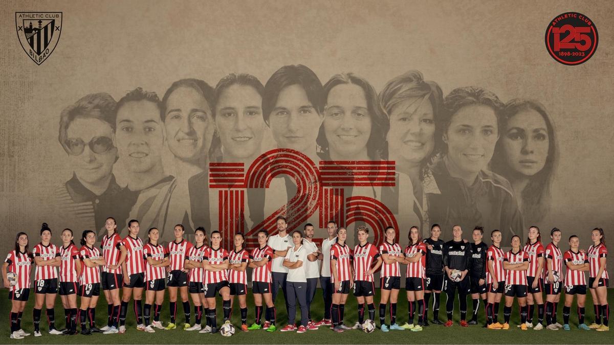 El póster del primer equipo femenino