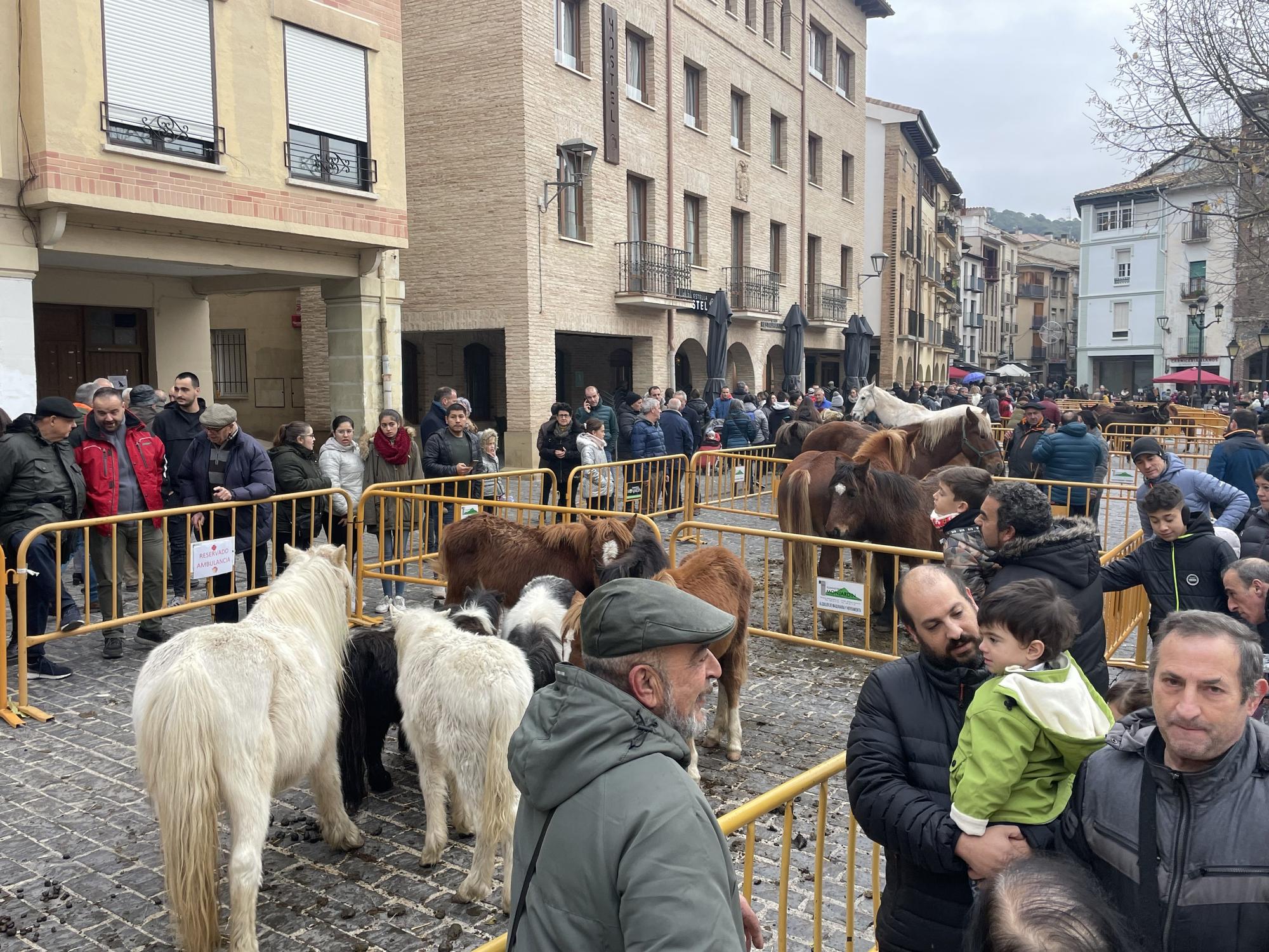 La zona de ganado, una de la más concurrida.