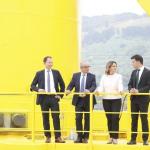 Un momento de la botadura en el Puerto de Bilbao