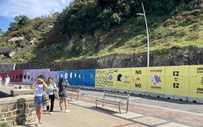 Zona protegida del Paseo Nuevo que debe ser estabilizada