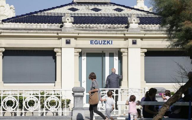 Edificio del club deportivo Eguzki, en La Concha, que no tiene mujeres socias Edificio del club deportivo Eguzki, en La Concha, que no tiene mujeres socias