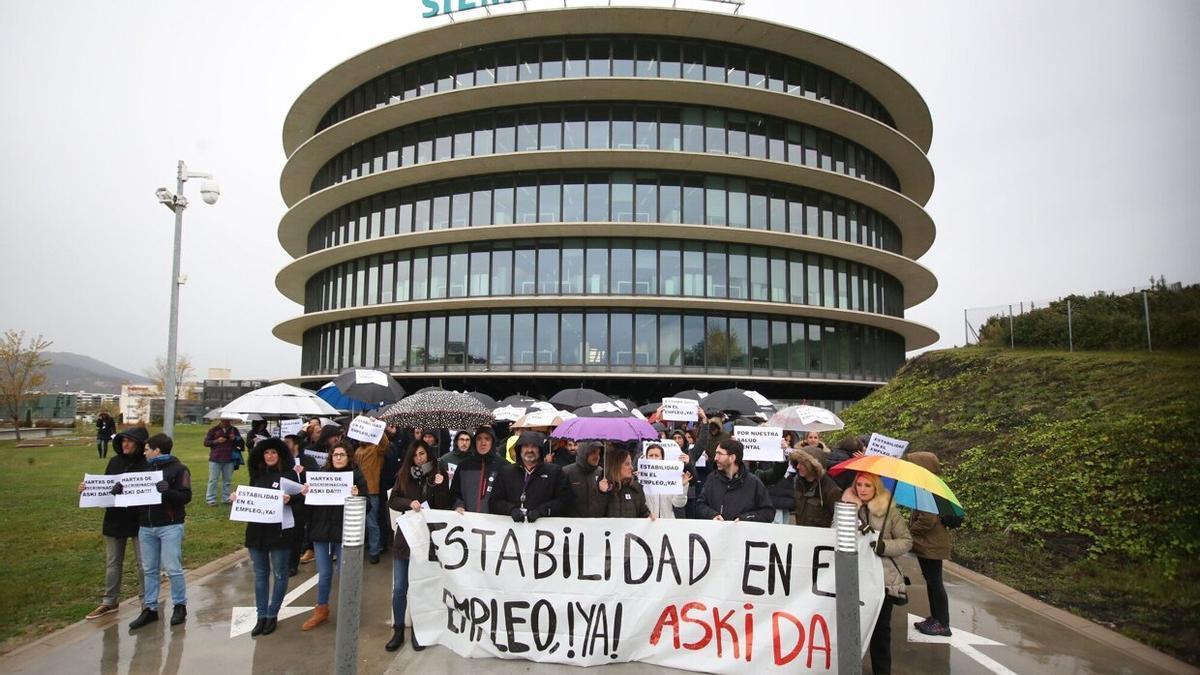 Protesta de trabajadores de Siemens Gamesa, que prepara despidos