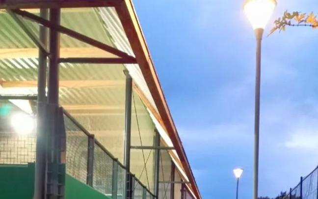 Nuevas luminarias instaladas en el municipio.