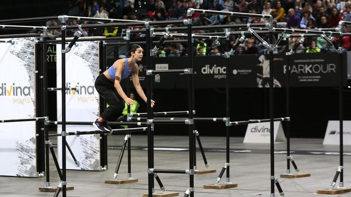 Alba Salazar, durante el campeonato de España