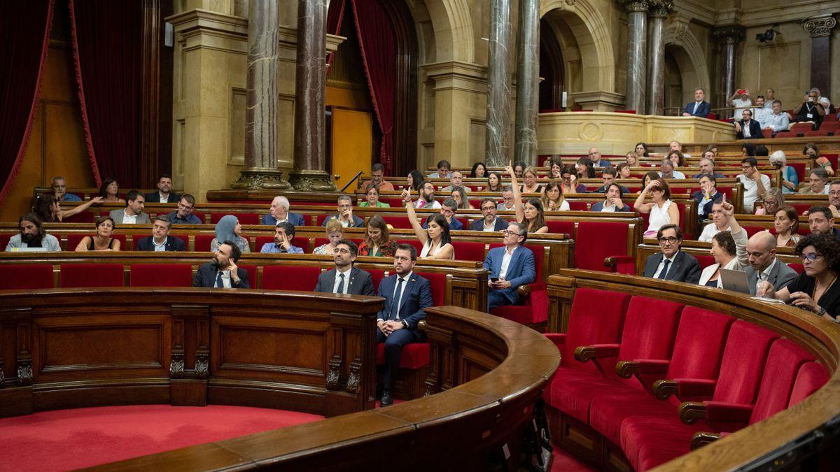 Imagen del pleno del Parlament de Cataluña.