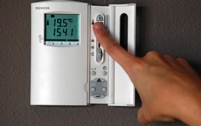 Control termostático del sistema de calefacción de una vivienda.