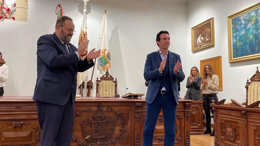 Unai Emery, en el acto de entrega de la insignia de oro de Hondarribia