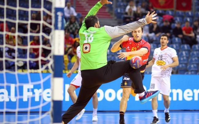 Kauldi Odriozola, durante el partido contra Irán.