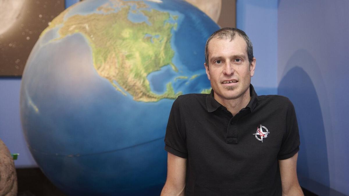 Peio Oria, delegado de la Agencia estatal de meteorología en Navarra, en una entrevista anterior.