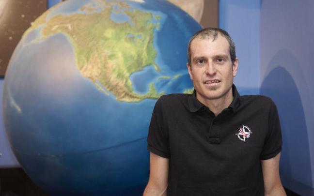 Peio Oria, delegado de la Agencia estatal de meteorología en Navarra, en una entrevista anterior.