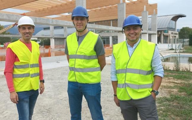 Crespo, Garaizabal y Campo visitaron ayer la obra.