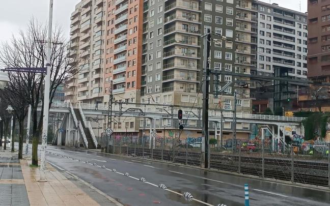 Imagen de archivo del puente que une Murrieta y el paseo Reina Victoria en Santurtzi