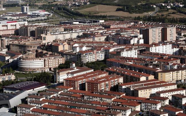 Vista aérea de la Txantrea y Ansoain