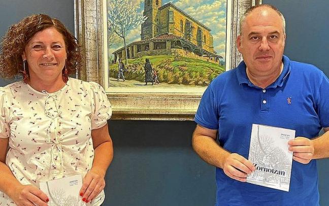 Ainhoa Salterain y Andoni Agirrebeitia presentaron ayer la nueva gu&iacute;a &lsquo;Zornotzan&rsquo;. | FOTO: K. DOYLE