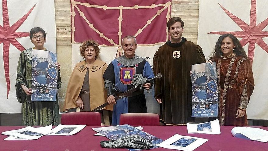 Presentación ayer del programa de la 23 edición de la Semana Medieval de Estella.