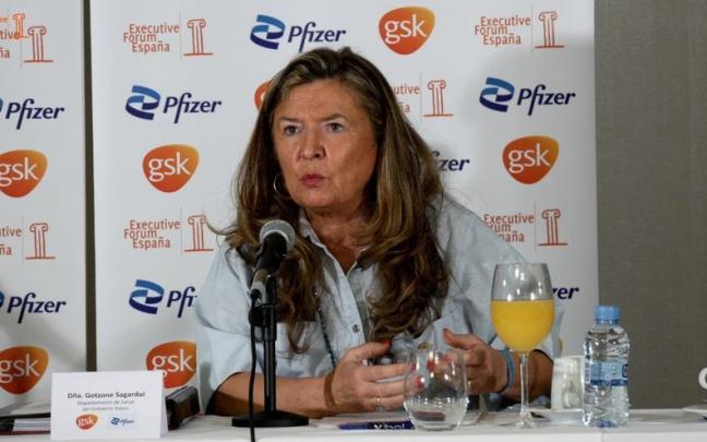 La consejera de Salud vasca, Gotzone Sagardui.