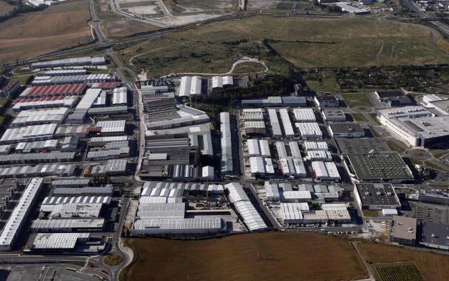 Vista aérea del polígono de Mutilva, en una imagen de archivo. Vista aérea del polígono de Mutilva, en una imagen de archivo.