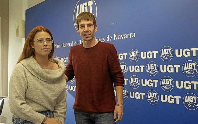 Eduardo Magaldi y Aroa Celorrio, ayer en rueda de prensa.