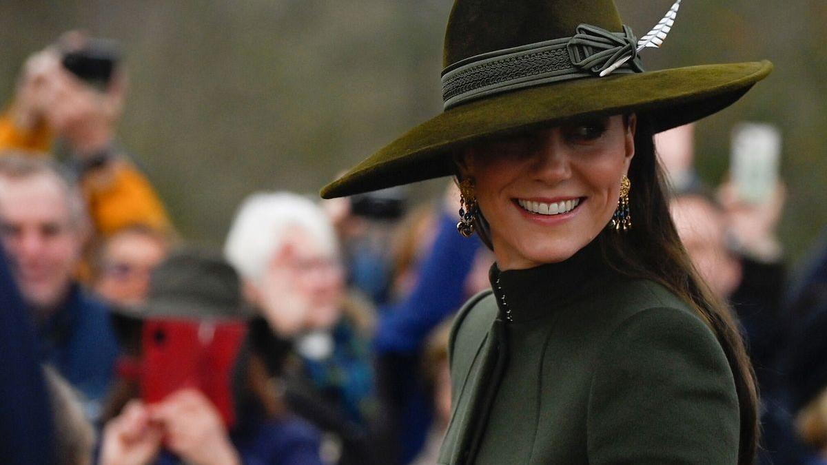 Kate Middleton, con su ‘look’ en verde esta pasada Navidad.